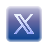 X (formerly Twitter) social media icon