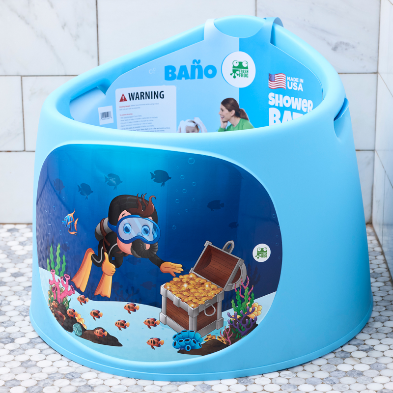 FreshFrog Bath Seat - plastic product developed by V.E.S. Innovations
